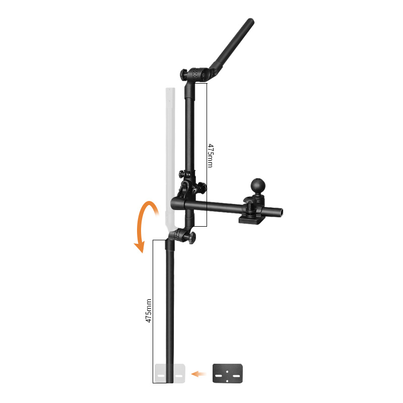 Fish Finder Mount - VINmounts Long Rod Sonar Fish Finder