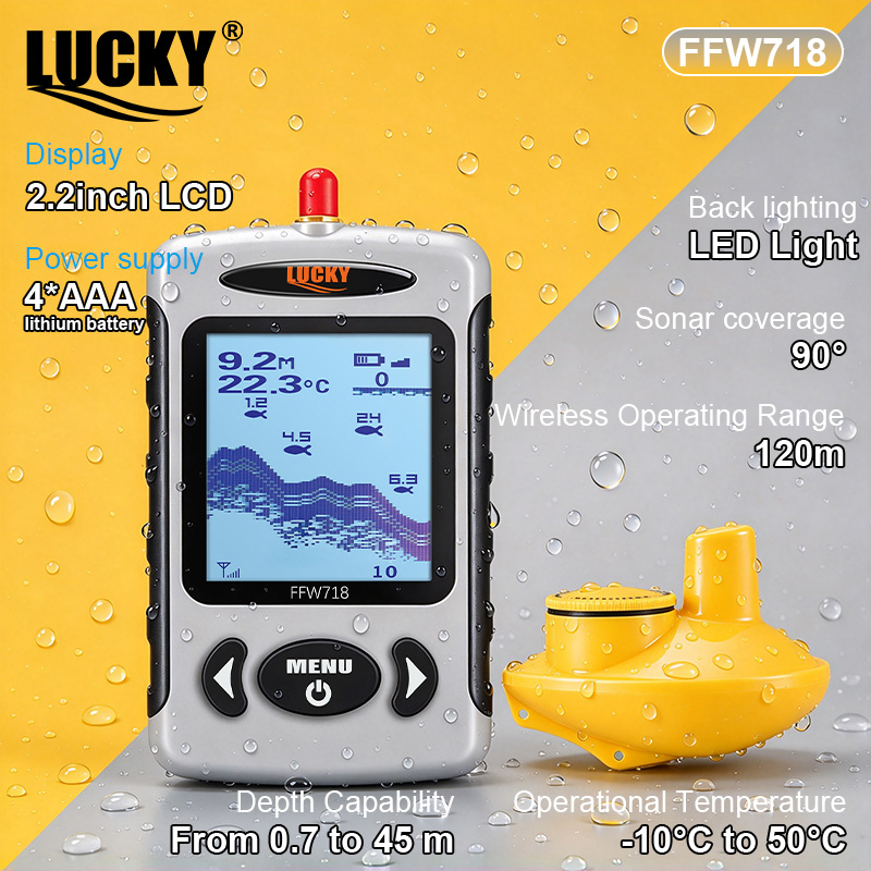 LUCKY FFW718 Wireless Portable - огляд і ціна Fishing Depth Finder